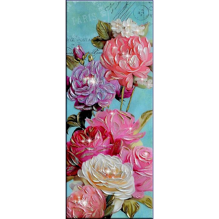 Картина на оргстекле со стразами "Аромат Парижа" 100*40 см