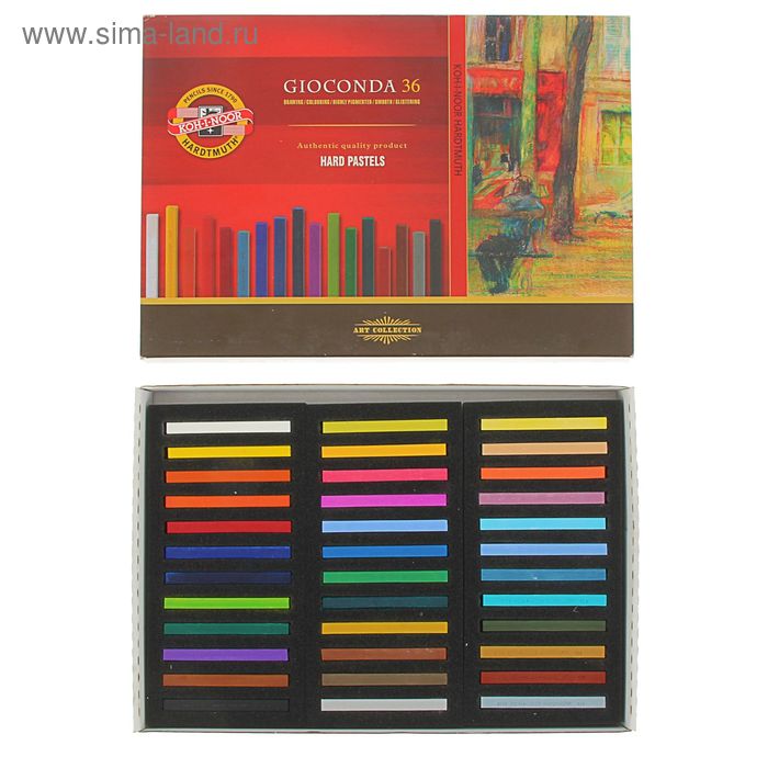 

Пастель сухая художественная 36 цветов, Hard Koh-I-Noor GIOCONDA 8115
