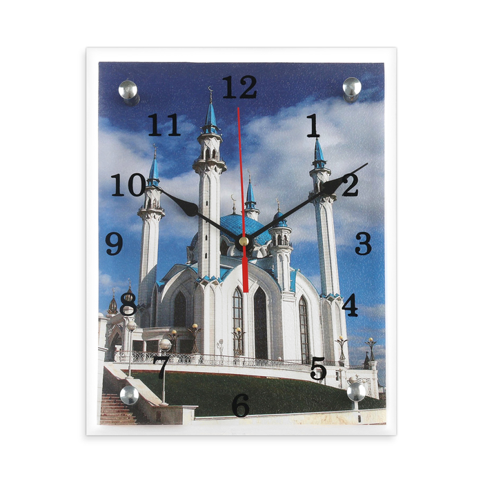 часы настенные серия город мечеть кул шариф 20х25 см Часы настенные, серия: Город, Мечеть Кул Шариф, 20х25 см