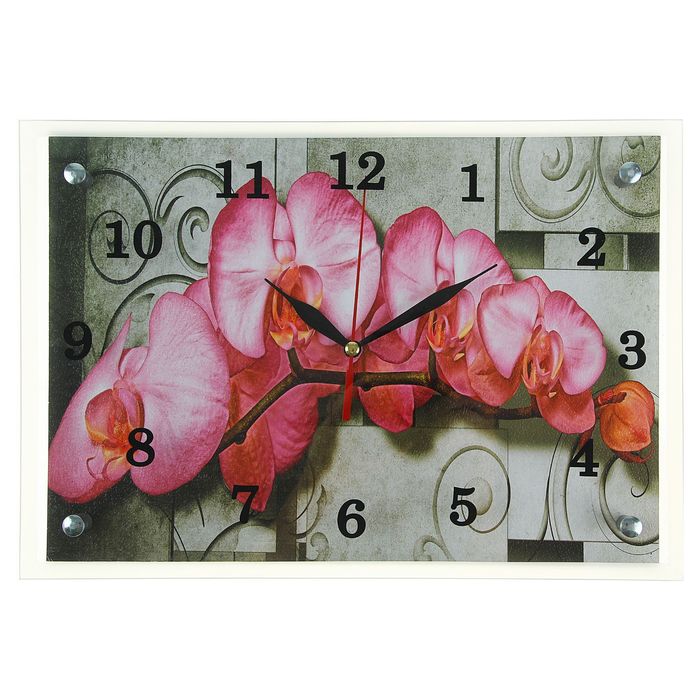 Часы-картина настенные "Цветочное настроение", 25х35 см