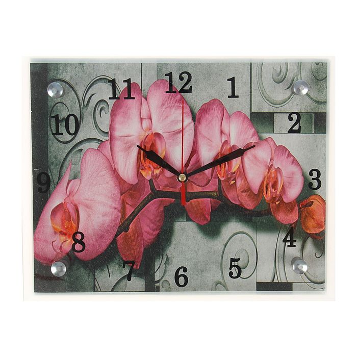 Часы настенные "Цветочное настроение", 20х25 см микс