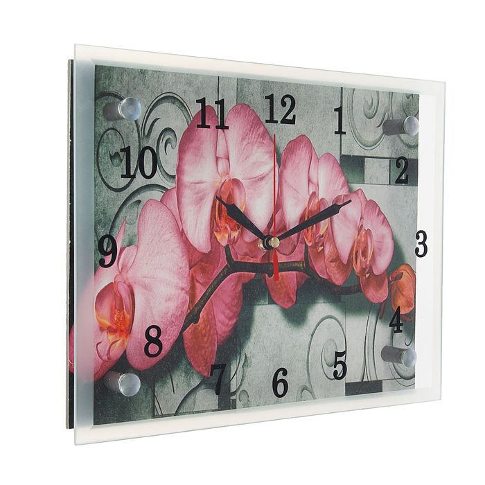 Часы настенные "Цветочное настроение", 20х25 см микс