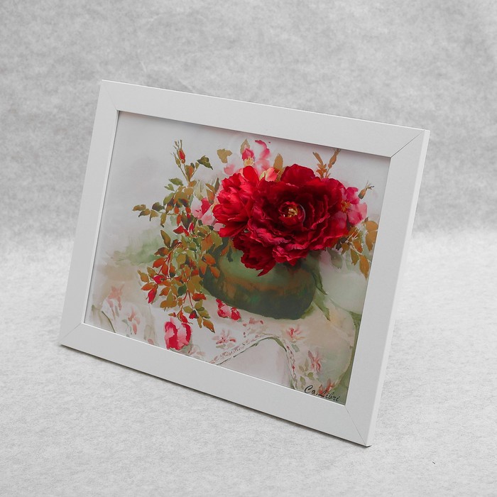 Картина-гербарий "Изящные цветы"