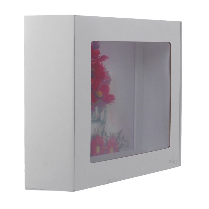 Картина-гербарий "Алые цветы"