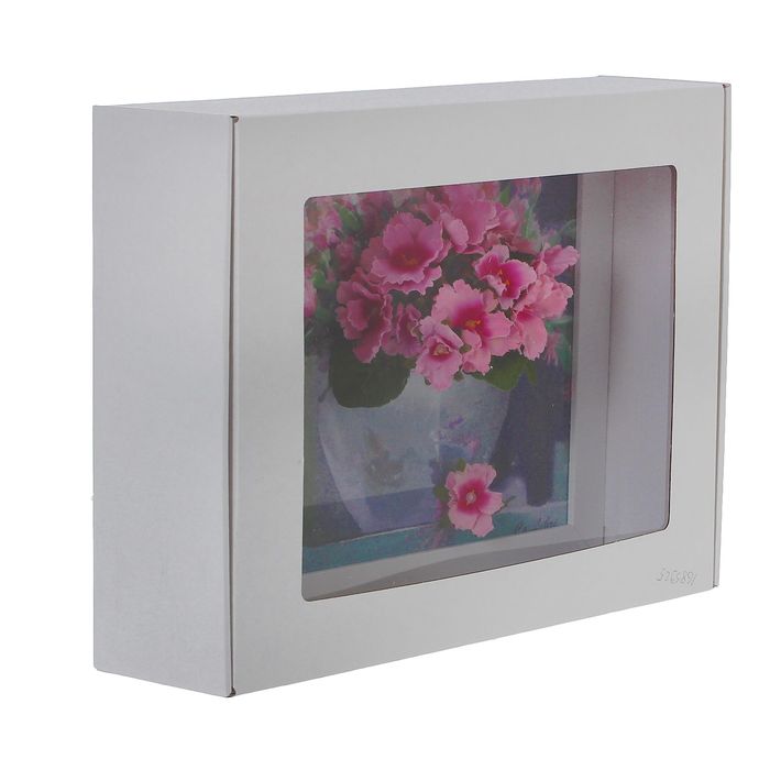 Картина-гербарий "Нежно-розовый букет"