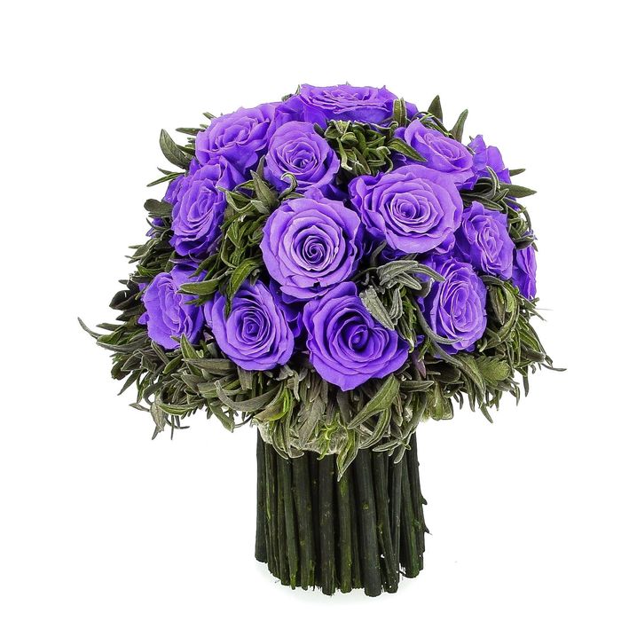 Декоративная композиция "Магия", лаванда и розы, 19 х 19 х 19 см, лиловый