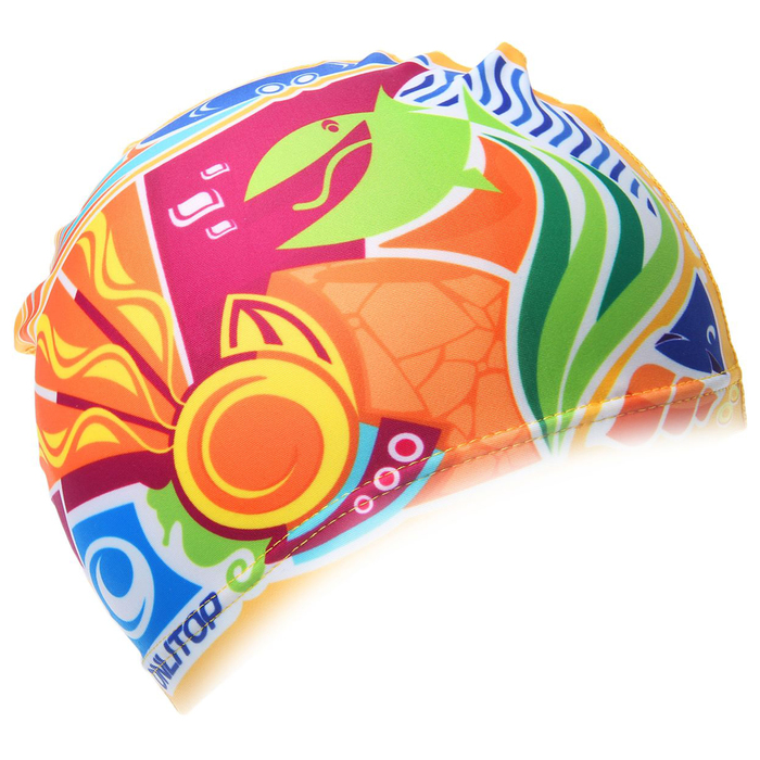 Шапочка для плавания "Подводный мир", детская, текстиль