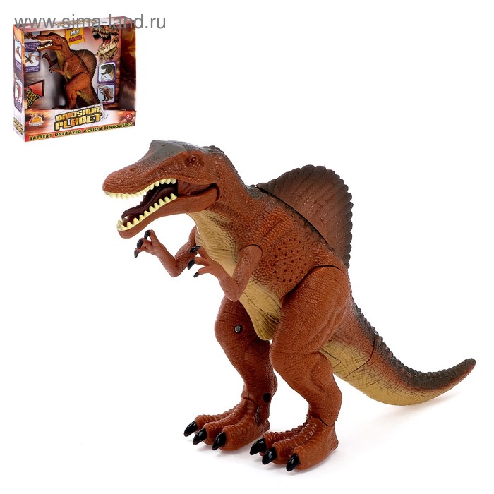 Динозавр «Спинозавр», работает от батареек, световые и звуковые эффекты холодное луки и мечи без бренда световой меч джедай 115 см световые и звуковые эффекты работает от батареек