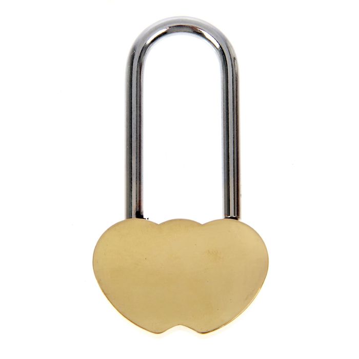 Замочек свадебный "Два сердца - одна любовь"