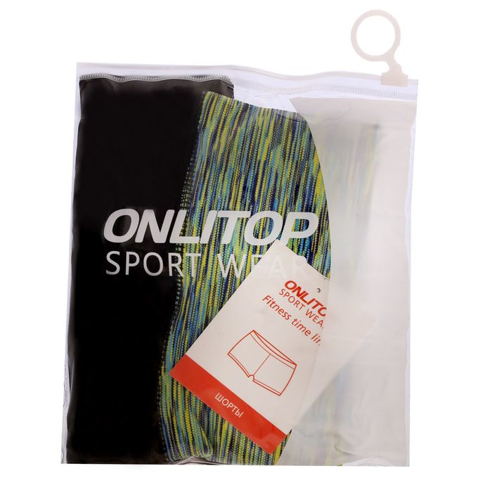 Спортивные шорты ONLITOP Fitness time, размер 46-48, цвет зелёный