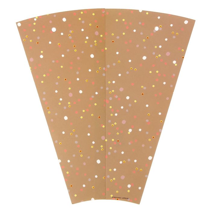 Конверт– конус для цветов «Конфети», 8 × 26,5 см