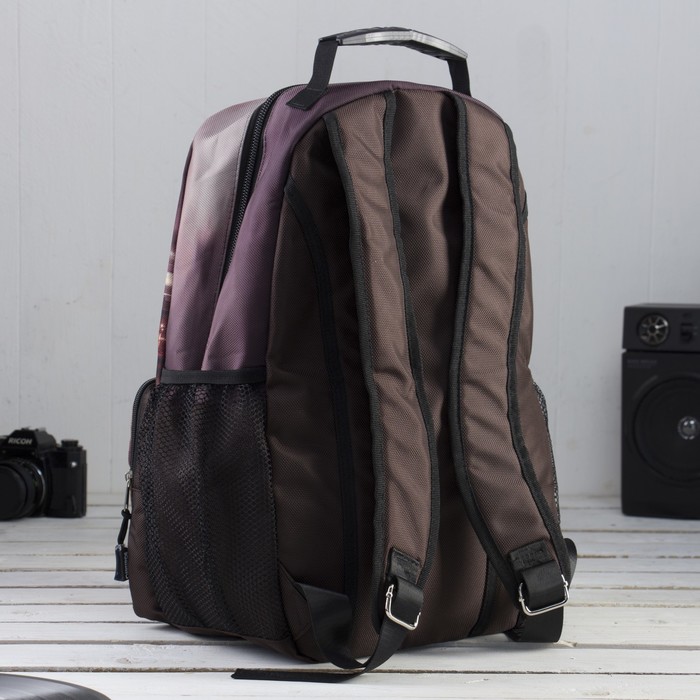 Рюкзак молодёжный на молнии "Лондон", 1 отдел, 1 наружный карман