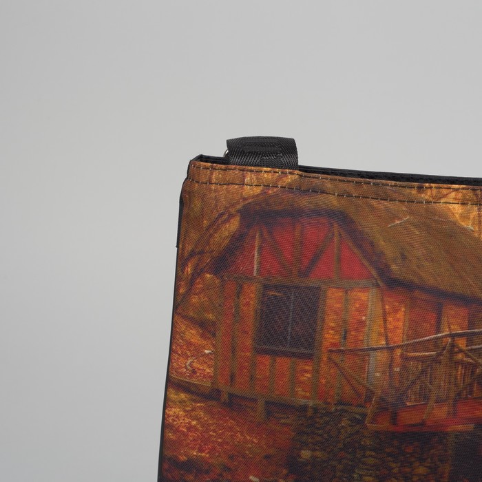 Сумка молодёжная на молнии "Домик у реки", 1 отдел, 1 наружный карман