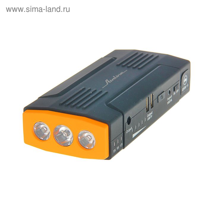 

Аккумулятор внешний универсальный, 13800 мАч, 2хUSB 5V 2A, 12V/16V/19V, фонарь, пуск ДВС