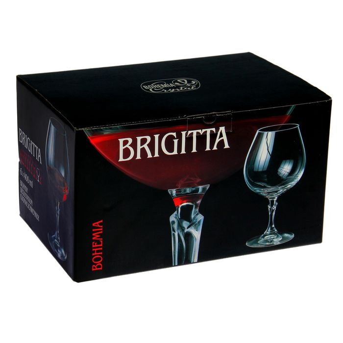 Набор бокалов для бренди 400 мл "Бриджита", 6 шт