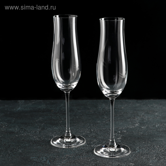 Набор бокалов для шампанского «Аттимо», 180 мл, 2 шт набор бокалов crystalex аттимо для шампанского 180 мл 2 шт