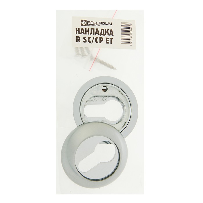 Накладка РALLADIUM R SC/CP ET, цвет матовый хром/хром