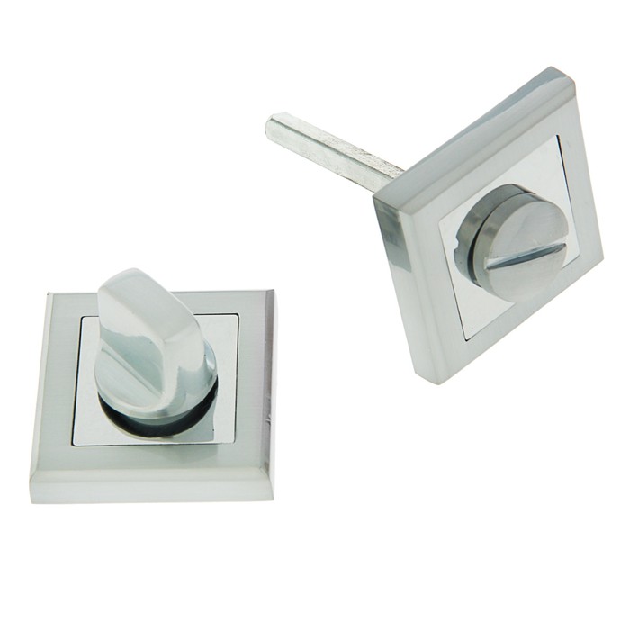 Ручка поворотная РALLADIUM RS SC/CP BK, цвет матовый хром/хром