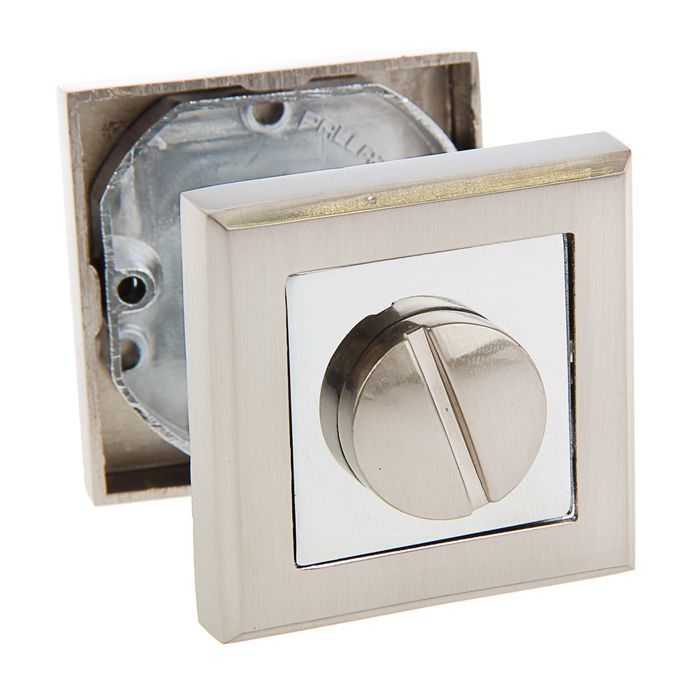 Ручка поворотная РALLADIUM RS SN/CP BK, цвет матовый никель/хром