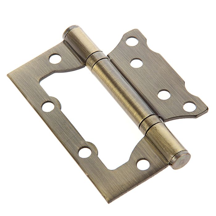 Петля накладная E-2BB-100 AB, цвет античная бронза