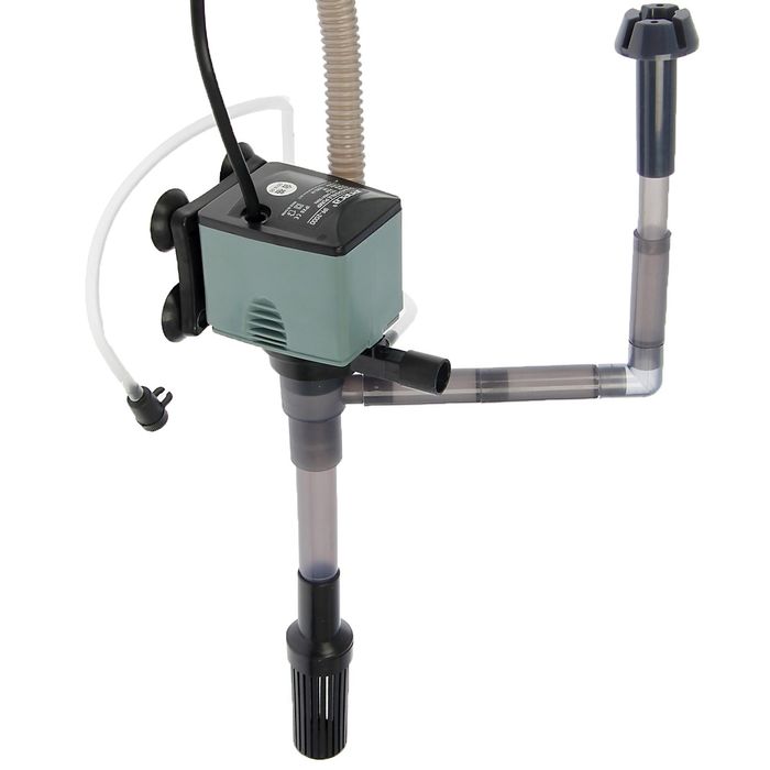 Донный фильтр Jeneca IPF-2000 с насадкой для сбора поверхностной пленки, 20 Вт, 1200 л/ч, высота под