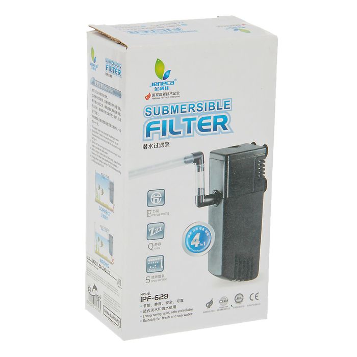 Внутренний фильтр с дождевальной флейтой Jeneca IPF-628, 7 Вт, 450 л/ч, высота подъема воды 0,95 м
