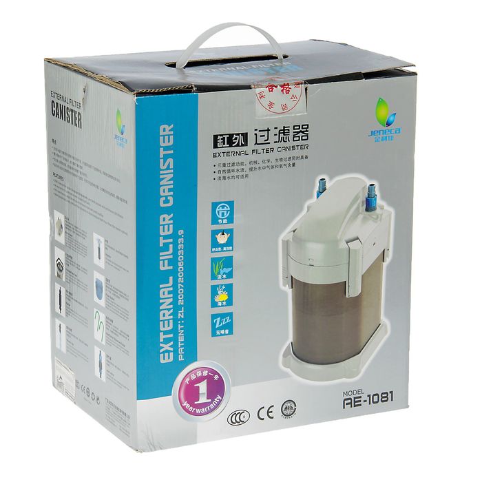 Внешний фильтр Jeneca AE-1081, 20 Вт, 800 л/ч