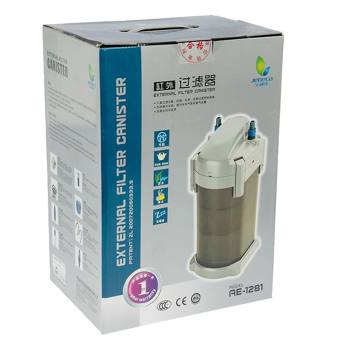 Внешний фильтр Jeneca AE-1281, 30 Вт, 1000 л/ч