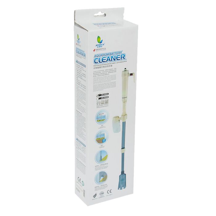 Вакуумный сифон для аквариума Jeneca AS-615A с функциями очистки стекол и грунта