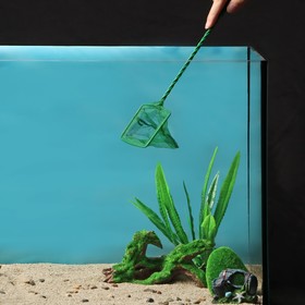 Сачок аквариумный 7,5 см, зелёный Ош