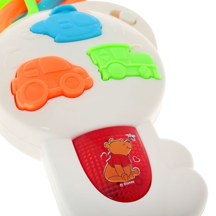 Брелок музыкальный, "МедвежонокВинни и его друзья", свет, звук