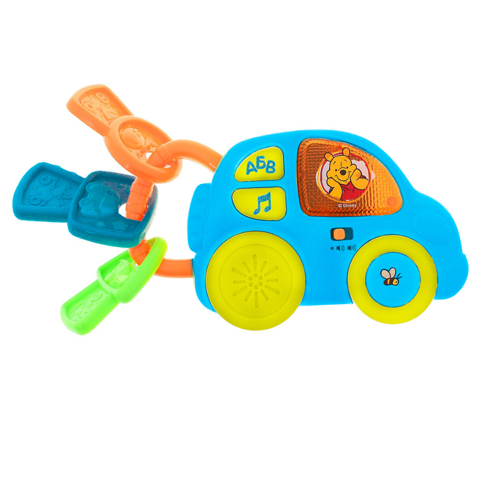 Игрушка музыкальная "Машинка" Винни и его друзья ,свет, звук МИКС