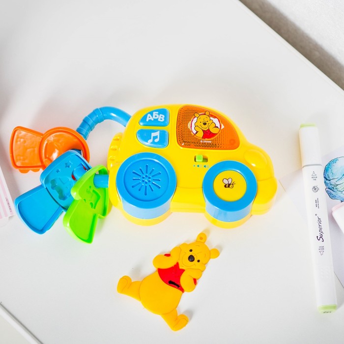 Игрушка музыкальная "Машинка" Винни и его друзья ,свет, звук МИКС