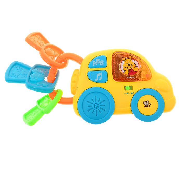 Игрушка музыкальная "Машинка" Винни и его друзья ,свет, звук МИКС