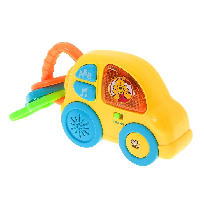 Игрушка музыкальная "Машинка" Винни и его друзья ,свет, звук МИКС