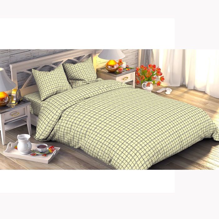 Постельное бельё "Этель" 2 сп., Уэльс (вид 2), размер 175х215 см, 200х220 см, 70х70 см - 2 шт., 100% хлопок, поплин, 125 г/м2