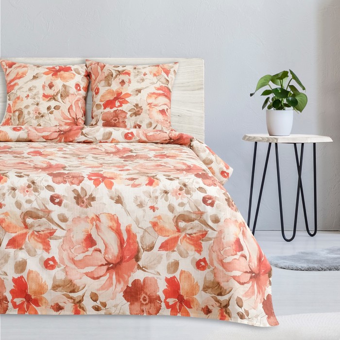 Постельное бельё "Этель" 2 сп., Лорета, размер 175х215 см, 200х220 см, 70х70 см - 2 шт., 100% хлопок, поплин, 125 г/м2