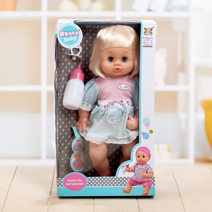 Пупс "Кэтрин" с аксессуарами, пьёт, писает, цвета МИКС