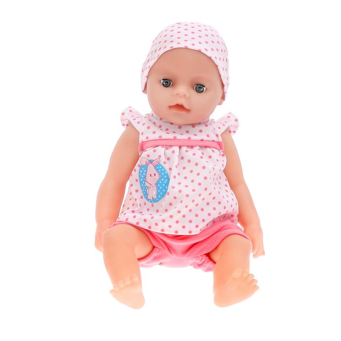 Пупс функциональный "Малютка", пьёт, плачет (текут слёзки), открывает и закрывает глаза, с аксессуарами
