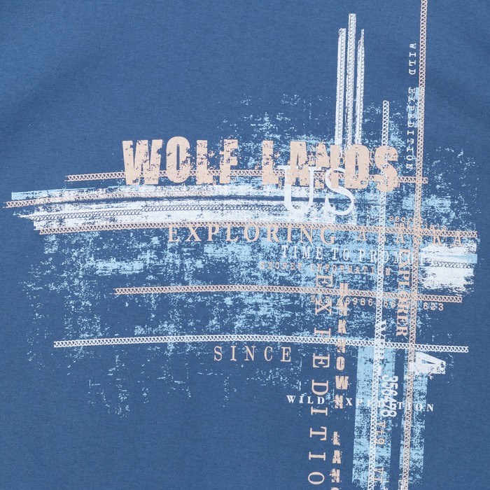 Комплект мужской (джемпер, брюки), размер 52, цвет индиго (арт. 945)