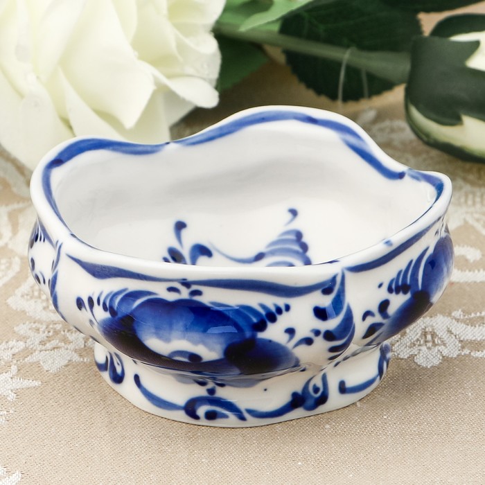 Розетка «Ягодка», гжель, кобальт