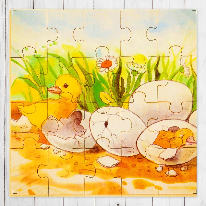 Пазл тонкий без основания "Появление на свет", 20 элементов