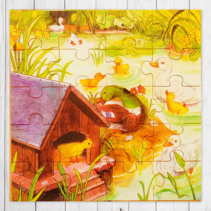 Пазл тонкий без основания "На озере", 20 элементов