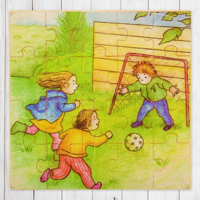 Пазл тонкий без основания "Футбол", 20 элементов