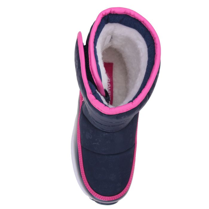 Дутики детские арт. W6NQ032, цвет синий/розовый, размер 28