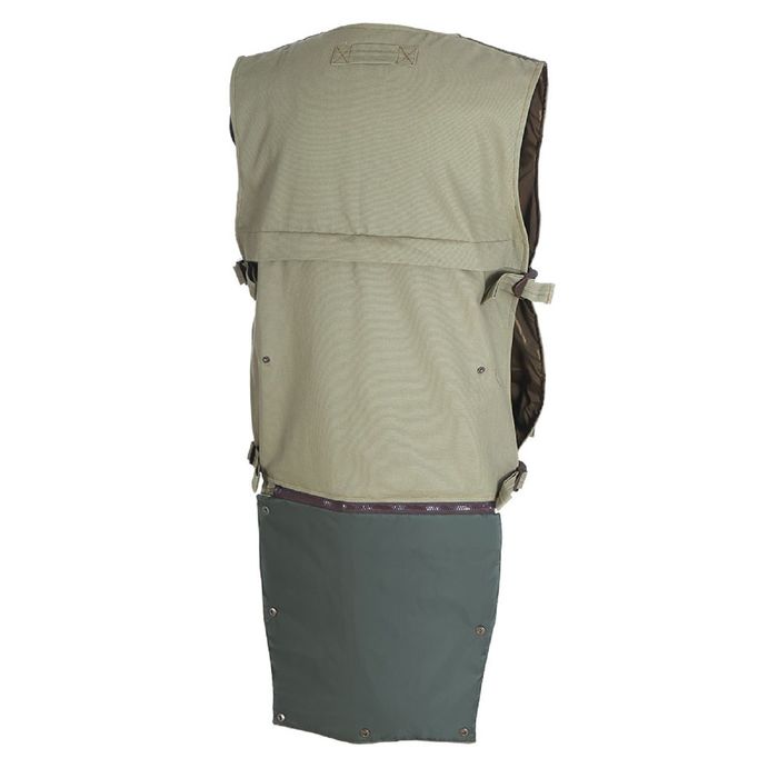 Жилет охотника с сиденьем, хаки, размер 46-54