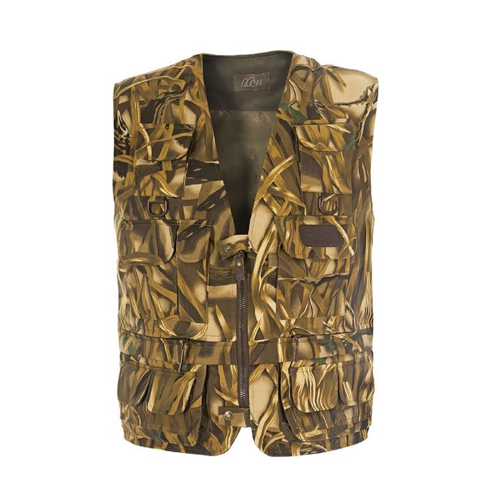 Жилет рыбака № 1, камуфляж «Камыш», размер 50-52