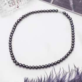 

Бусы шар №6 "Гематит", 45 см
