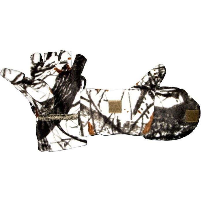 Варежки-перчатки (белый лес)  р-р  24 (L)