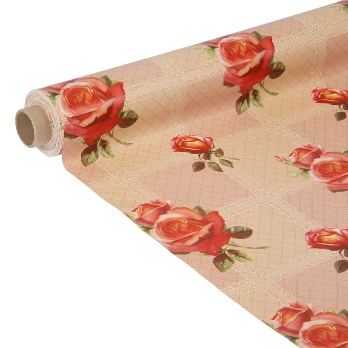 Клеенка столовая на нетканой основе, рулон 20 метров